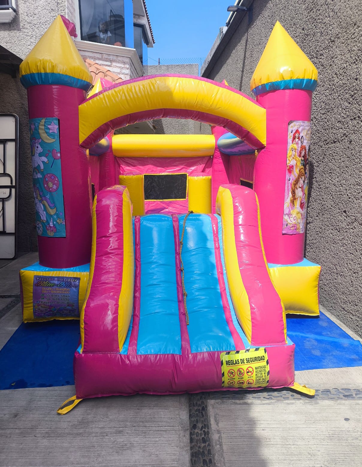 Castillo Inflable Rosa